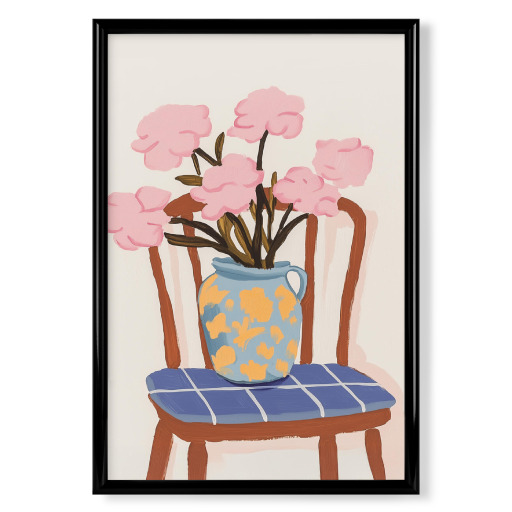 Pink Blossoms in Vintage Style