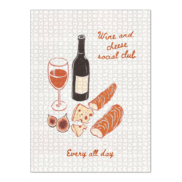 Puzzle Ravensburger "Wein & Käse – Genuss pur" artboxONE - Essen & Trinken,Essen & Trinken / Alkohol,Essen & Trinken / Obst & Gemüse