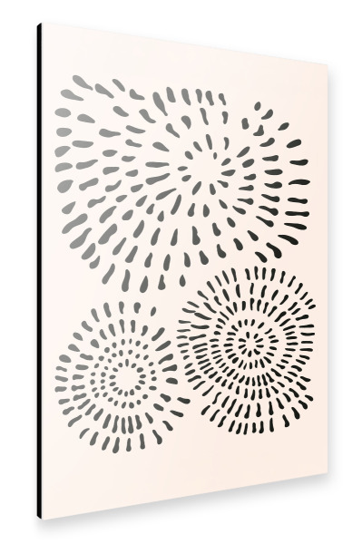 Alu-Dibond "Abstrakte Spiralen" 75x50 cm artboxONE