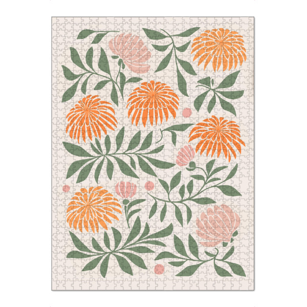 Puzzle Ravensburger "Blütenpracht im Gleichklang" artboxONE - Floral,Abstrakt
