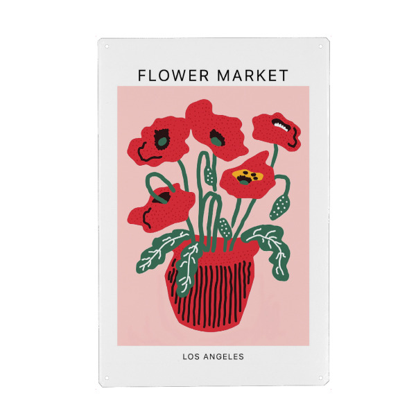 Holzbild "Poppies of Los Angeles" artboxONE - Floral