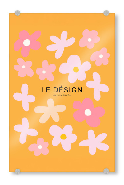 Acrylglasbild "Le Design Fleuri" artboxONE - Floral,Abstrakt