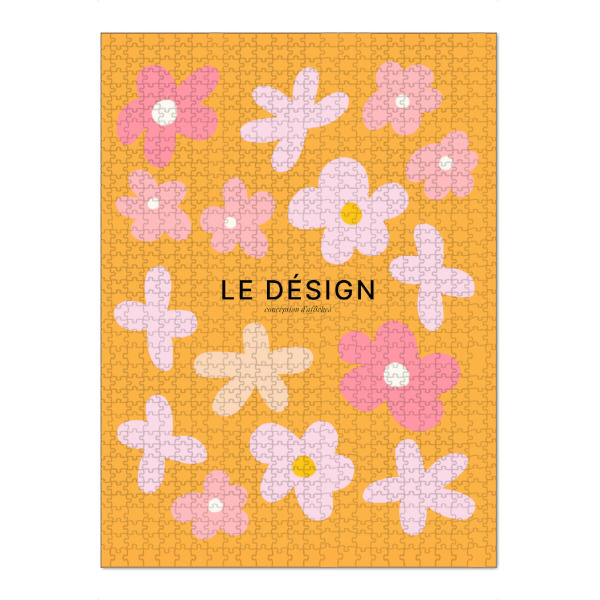 Puzzle Ravensburger "Le Design Fleuri" artboxONE - Floral,Abstrakt