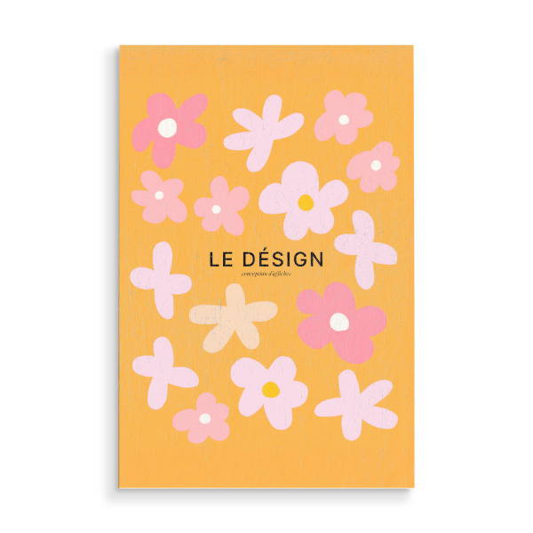 Holzbild "Le Design Fleuri" artboxONE - Floral,Abstrakt