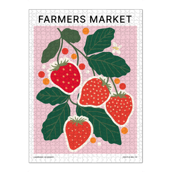 Puzzle Ravensburger "Sweet - Strawberries" artboxONE - Floral,Essen & Trinken,Essen & Trinken / Obst & Gemüse