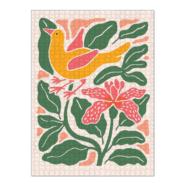 Puzzle Ravensburger "Birdsong in Bloom" artboxONE - Floral,Tiere,Abstrakt