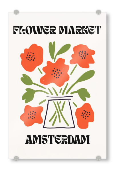 Acrylglasbild "Blooms of Amsterdam" artboxONE - Floral,Abstrakt
