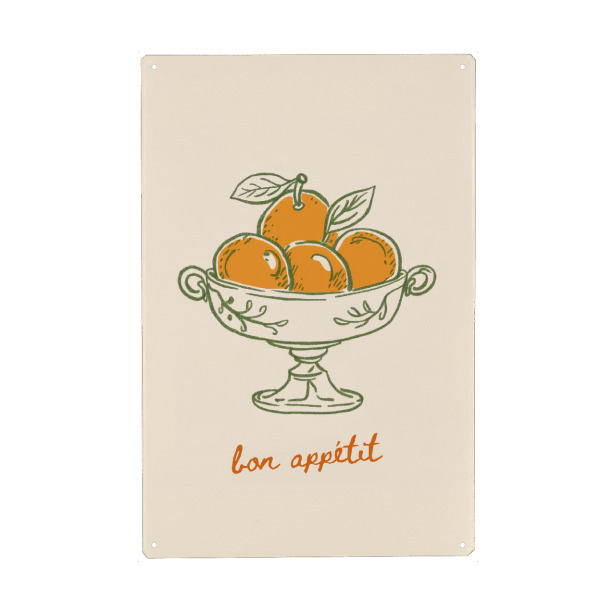 Holzbild "Citrus Elegance" artboxONE - Essen & Trinken,Abstrakt,Essen & Trinken / Obst & Gemüse