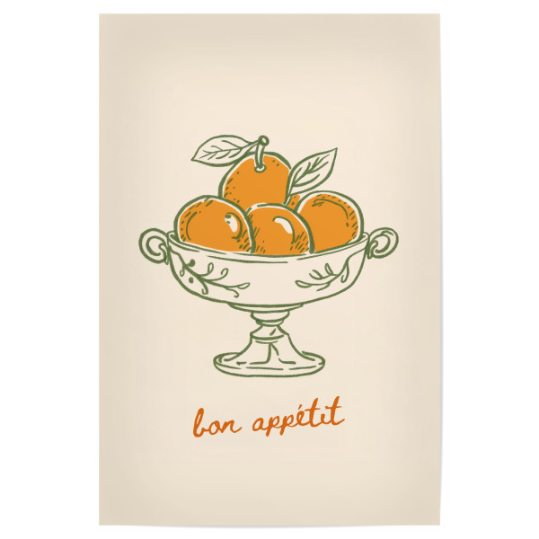 Poster 30x20 cm "Citrus Elegance" artboxONE - Essen & Trinken,Abstrakt,Essen & Trinken / Obst & Gemüse