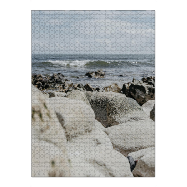 Puzzle Ravensburger "Wellen und Steinformation" artboxONE - Natur,Reise / Strand und Meer,Reise / Länder