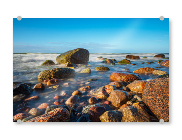 Acrylglasbild "Steine an der Ostseeküste" artboxONE - Natur,Reise,Reise / Strand und Meer
