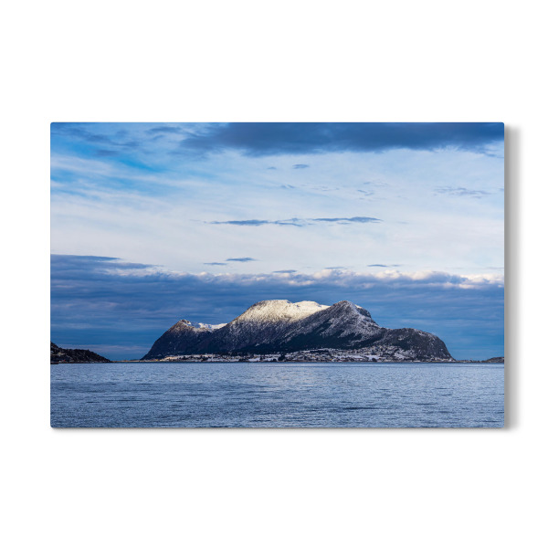 Galerie-Print "Insel Godøya im Winter" 75x50 cm artboxONE