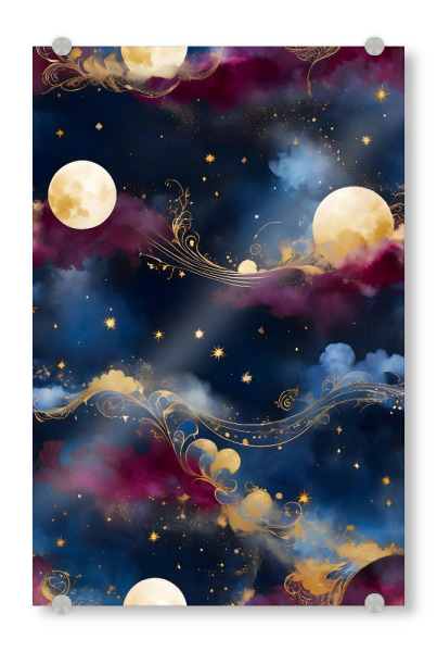Acrylglasbild "Getrübt" artboxONE - Abstrakt,Galaxy
