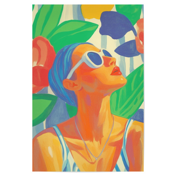 Poster 30x20 cm "Weibliche Sommerlaune" artboxONE - Natur,Menschen,Fashion