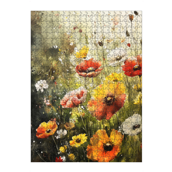 Puzzle Ravensburger "Wildblumenwiese k" artboxONE - Natur,Floral - Wiese,Blumen,Wildblumen,Pflanzen,Garten,Botanisch - Bild wiese