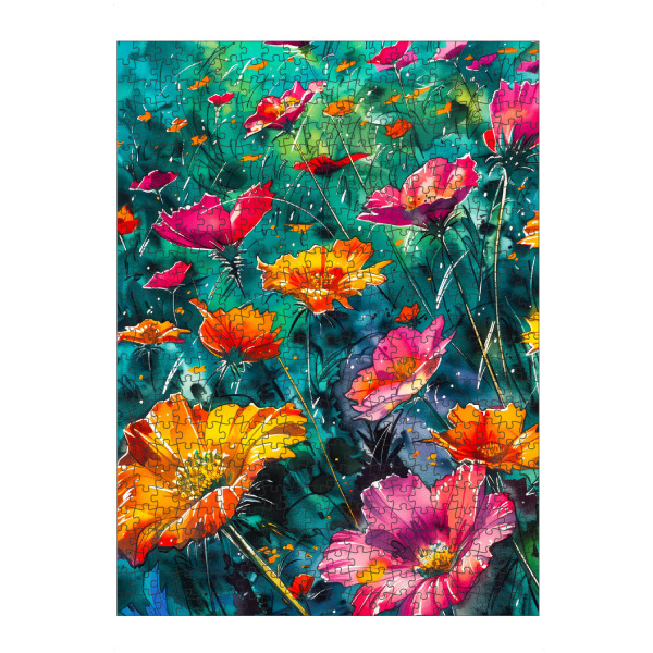 Puzzle Ravensburger "Wildblumenwiese m" artboxONE - Natur,Floral - Wiese,Blumen,Wildblumen,Pflanzen,Garten,Botanisch - Bild wiese