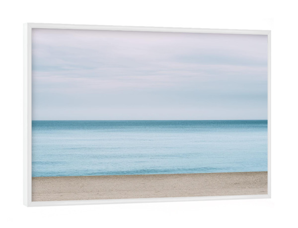 Poster mit weißem Rahmen "Ruhige Küstenszene" artboxONE - Natur,Reise / Strand und Meer