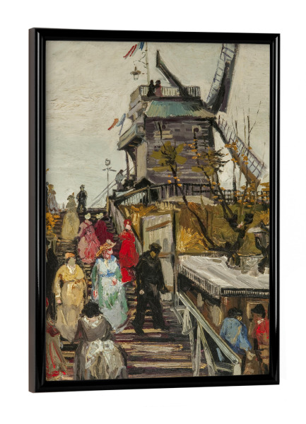 Poster mit schwarzem Rahmen "Van gogh, Le Moulin de Blute-Fin" artboxONE - Natur,Abstrakt,Menschen