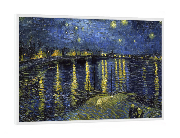 Poster mit weißem Rahmen "Starry Night Over the Rhône" artboxONE - Natur