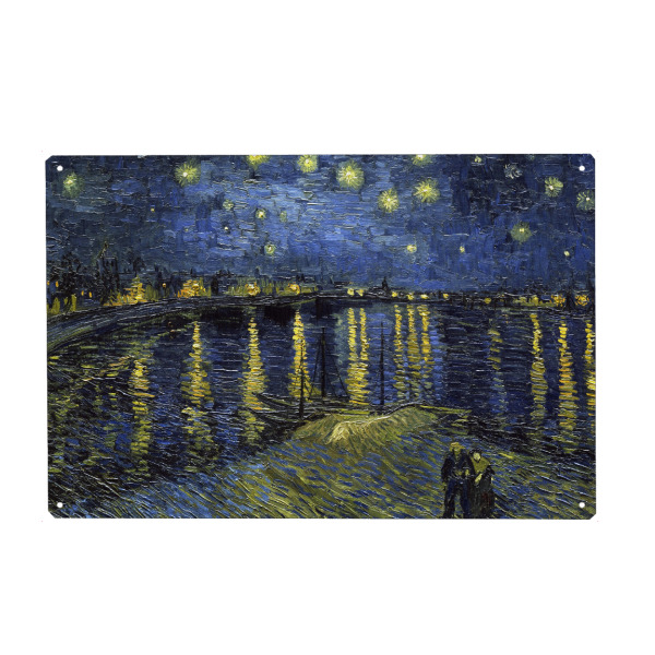 Metall Poster "Starry Night Over the Rhône" artboxONE - Natur