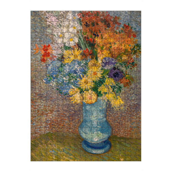 Puzzle Ravensburger "Van Gogh, Vase und Gänseblümchen" artboxONE - Natur,Floral,Abstrakt