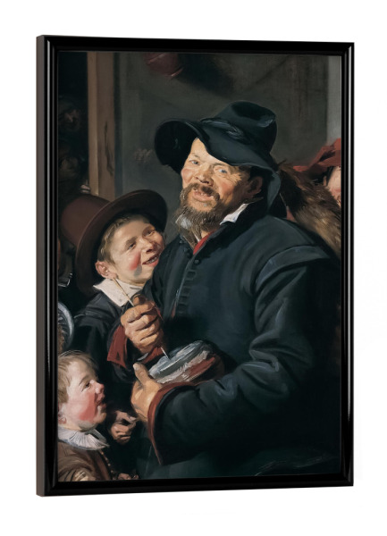 Poster mit schwarzem Rahmen "Der Rommel-Pot-Spieler" artboxONE - Menschen,Für Mama,Für Papa