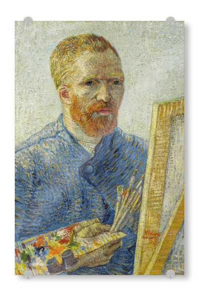 Acrylglasbild "Van Gogh, Selbstbildnis als Maler" artboxONE - Abstrakt,Menschen,Männer
