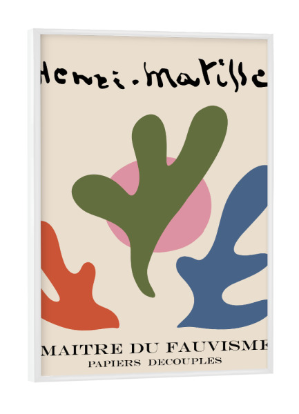Poster mit weißem Rahmen "Henri Matisse c" artboxONE - Abstrakt,Geometrie
