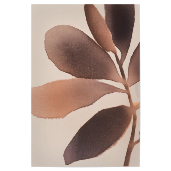 Poster 30x20 cm "Erdige Töne abstraktes Blatt" artboxONE - Natur,Floral,Abstrakt - Zusammenfassung kunst,Aquarellkunst,Blattkunst,Erdig