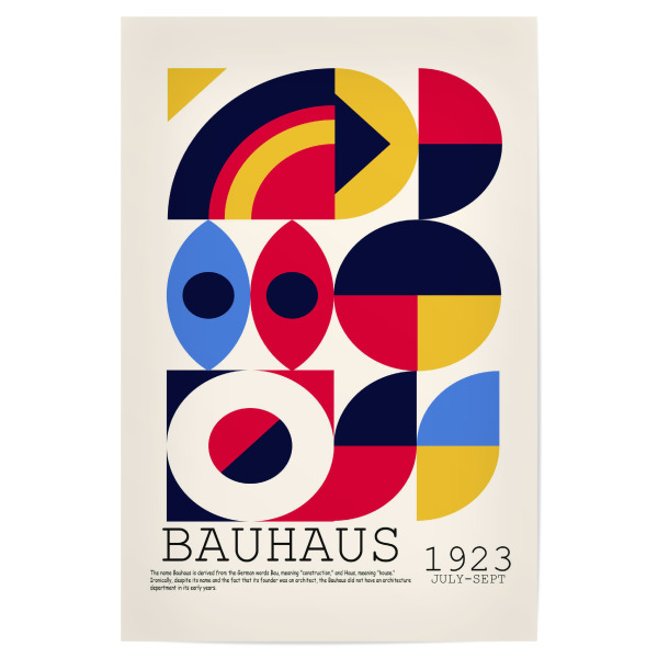 Poster "Bauhaus 1923 b" artboxONE - Abstrakt,Geometrie