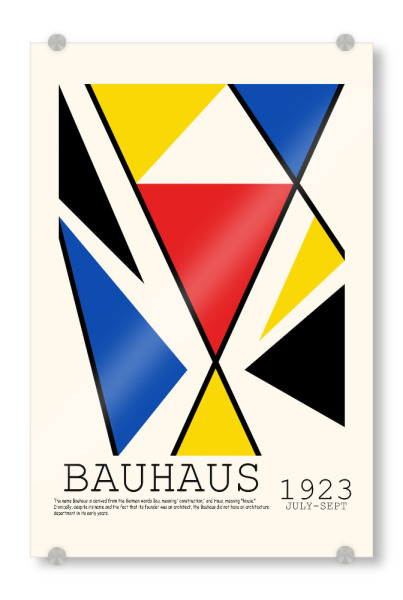 Acrylglasbild "Bauhaus 1923 c" artboxONE - Abstrakt,Geometrie