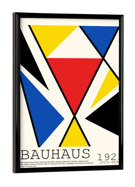 Poster mit schwarzem Rahmen "Bauhaus 1923 c" artboxONE - Abstrakt,Geometrie