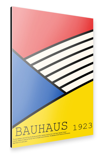 Alu-Dibond "Bauhaus 1923 d" 75x50 cm artboxONE