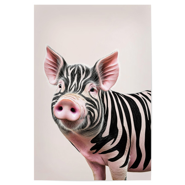 Poster 30x20 cm "Das Zebraschwein" artboxONE - Natur,Tiere,Lustig