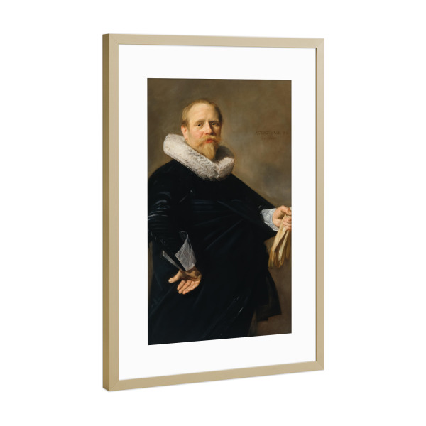 Poster mit Rahmen Gold "Porträt eines Mannes" artboxONE - Für Mama,Für Papa,Männer