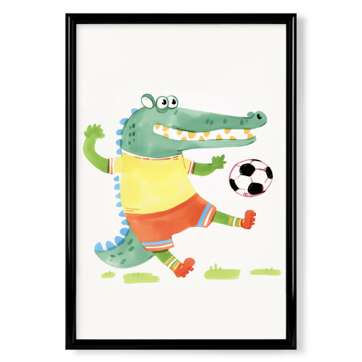 Fußball Spaß mit Kroko