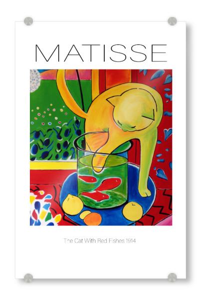 Acrylglasbild "Henri Matisse Katze Rot" artboxONE - Abstrakt