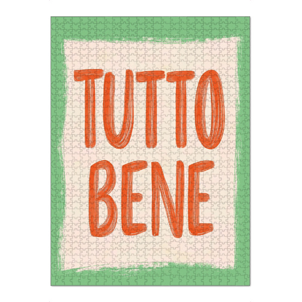 Puzzle Ravensburger "Tutto Bene, Slogan" artboxONE - Typografie,Reise / Strand und Meer,Buchstaben