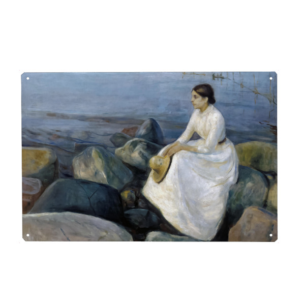 Metall Poster "Summer night" artboxONE - Menschen,Für Mama,Für Papa