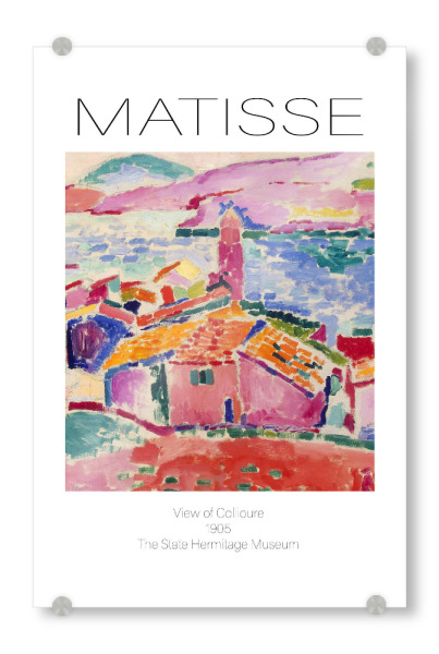 Acrylglasbild "Henri Matisse f" artboxONE - Abstrakt - Kunst,Wandkunst,Malerei,Berühmt,Illustration,Dekorativ,Wohnkultur,Maler,Abstrakt,Collioure