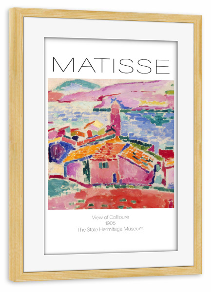 Poster mit Rahmen kiefer "Henri Matisse f" artboxONE - Abstrakt