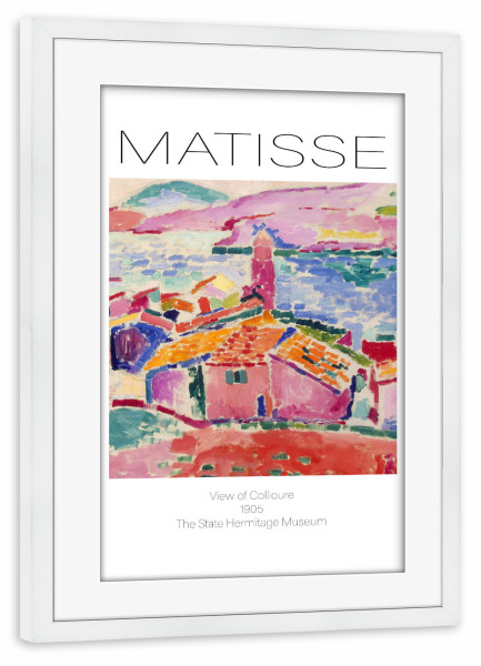 Poster mit Rahmen weiß "Henri Matisse f" artboxONE - Abstrakt