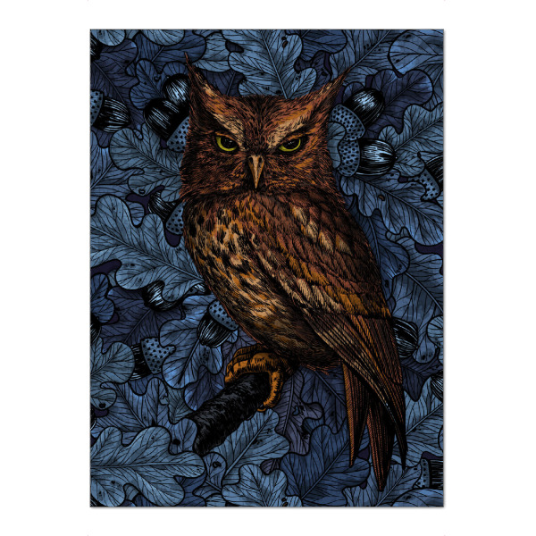 Puzzle Ravensburger "Eulen in Eichenbaum" artboxONE - Tiere