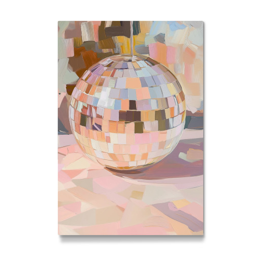 Abstract Disco Ball Art