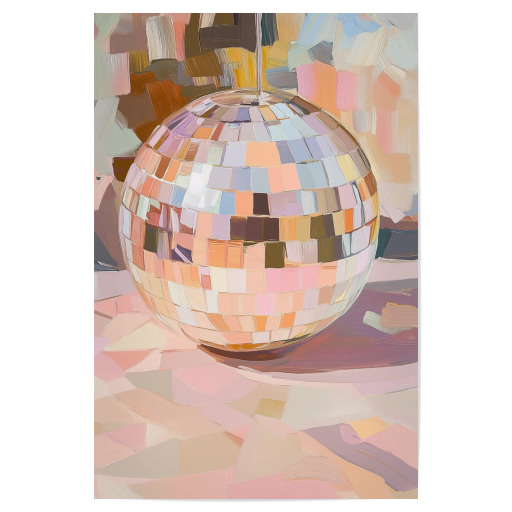 Abstract Disco Ball Art