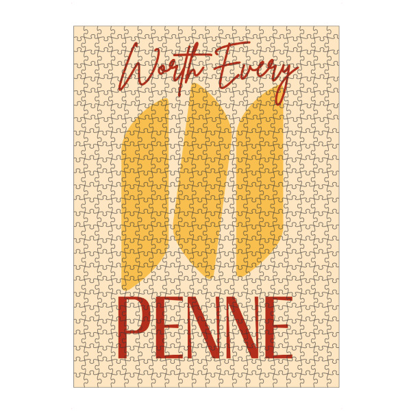 Puzzle Ravensburger "Worth Every Penne Pasta" artboxONE - Essen & Trinken,Lustig