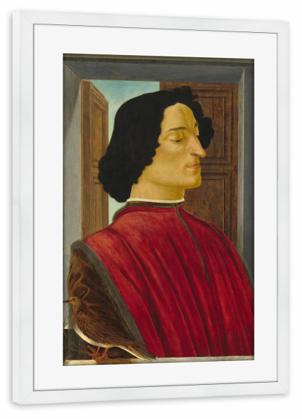 Poster mit Rahmen weiß "Giuliano de Medici" artboxONE - Menschen,Für Mama,Für Papa