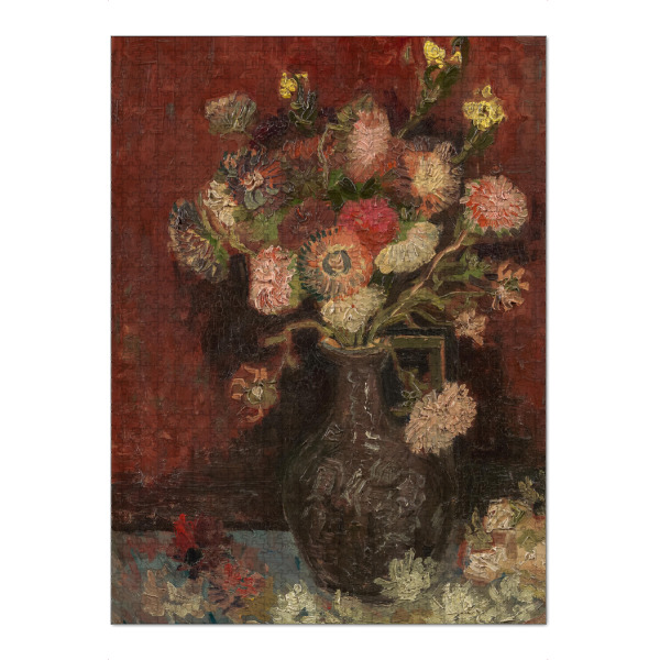 Puzzle Ravensburger "Van Gogh Vase mit Astern-Gladiolen" artboxONE - Natur,Floral,Abstrakt