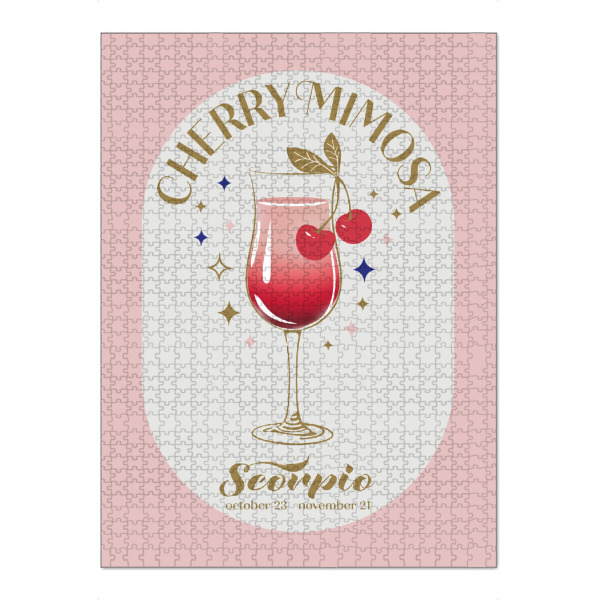 Puzzle Ravensburger "Cherry Mimosa Cocktail Zodiac Sign" artboxONE - Essen & Trinken / Alkohol
