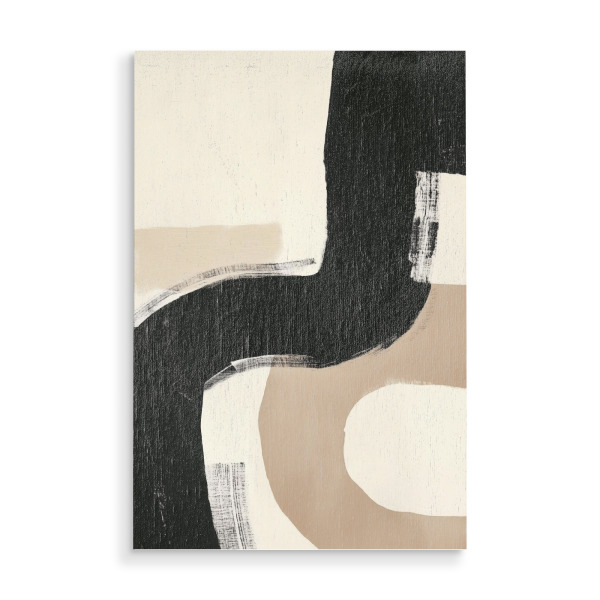Holzbild "Fett abstrakte Pinselstriche" artboxONE - Abstrakt,Geometrie